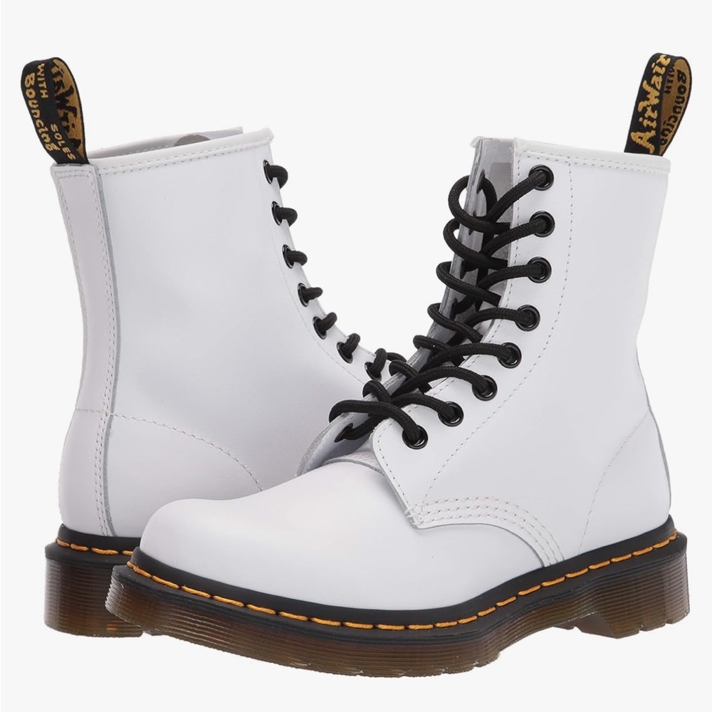 Dr. Martens Women's White Lace Fashion Boot